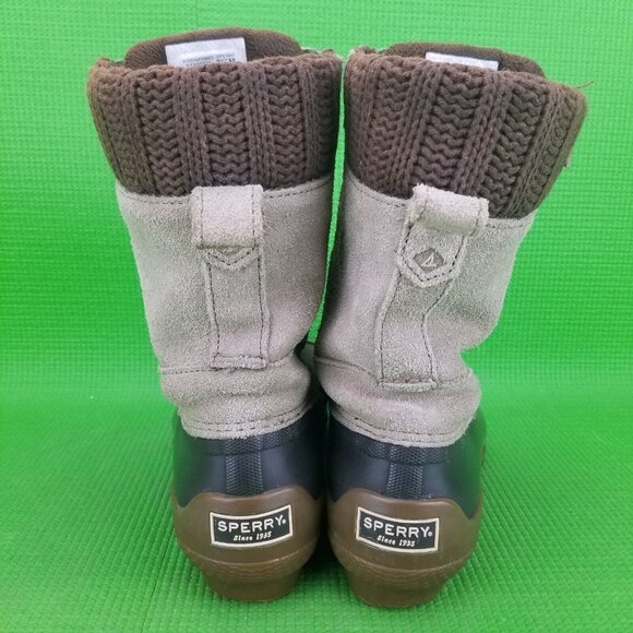 ✅Sperry Women Syren Misty Waterproof Suede Duck Boots Tan/Brown Winter/Snow Shoe - Picture 8 of 12